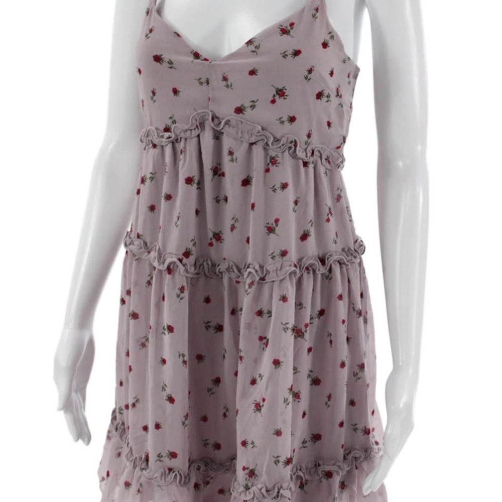 Row•A  Floral Ruffle Dress with Spaghetti Straps Size M - Picture 2 of 6